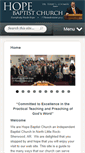 Mobile Screenshot of hopebaptistlittlerock.com