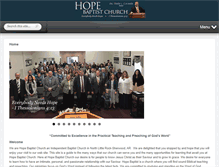 Tablet Screenshot of hopebaptistlittlerock.com